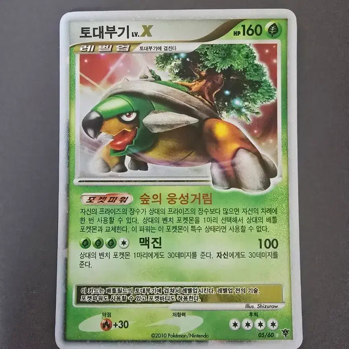 [BUNJANG] Pokemon Torterra LV.X Card / 모험의 시작 포켓몬 토대부기 LV.X 카드 팝니다.