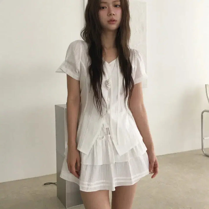 [BUNJANG] Nobiyaca Lavender Blouse Ivory / 노비야카 Lavender blouse 래번더 블라우스 아이보리