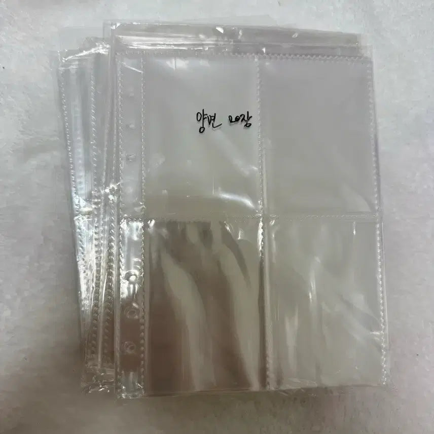 [BUNJANG] Photocard Binder Inserts Double-Sided 100-Sheet Bundle Set Unused / 6공 포카 바인더 속지 양면 100장 일괄 미사용