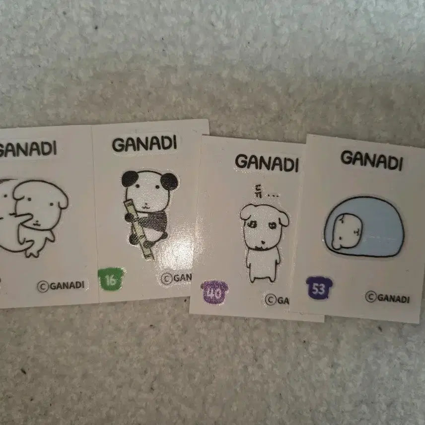 [BUNJANG] Ganadi Ttibusil Bundle Set / 가나디 띠부씰 일괄