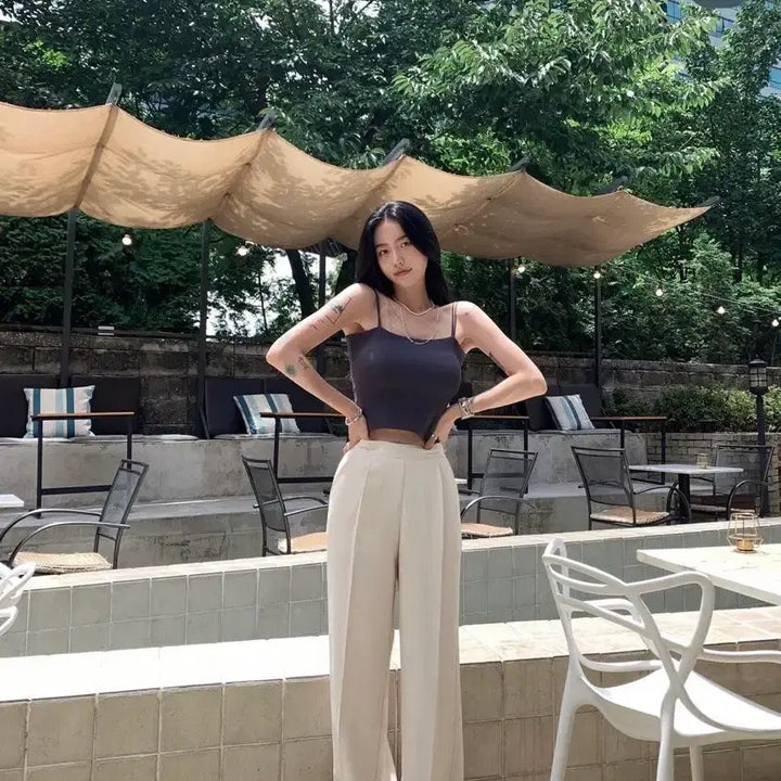 [BUNJANG] Pale Jaded Slacks / 페일제이드 슬랙스 블루, 스카이블루, 아이보리, 블랙 사이즈s-m