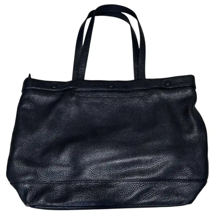 [BUNJANG] ANNA SUI Logo Embossed Pebbled Leather Tote Bag / 안나수이 로고엠포싱 레더 토트백