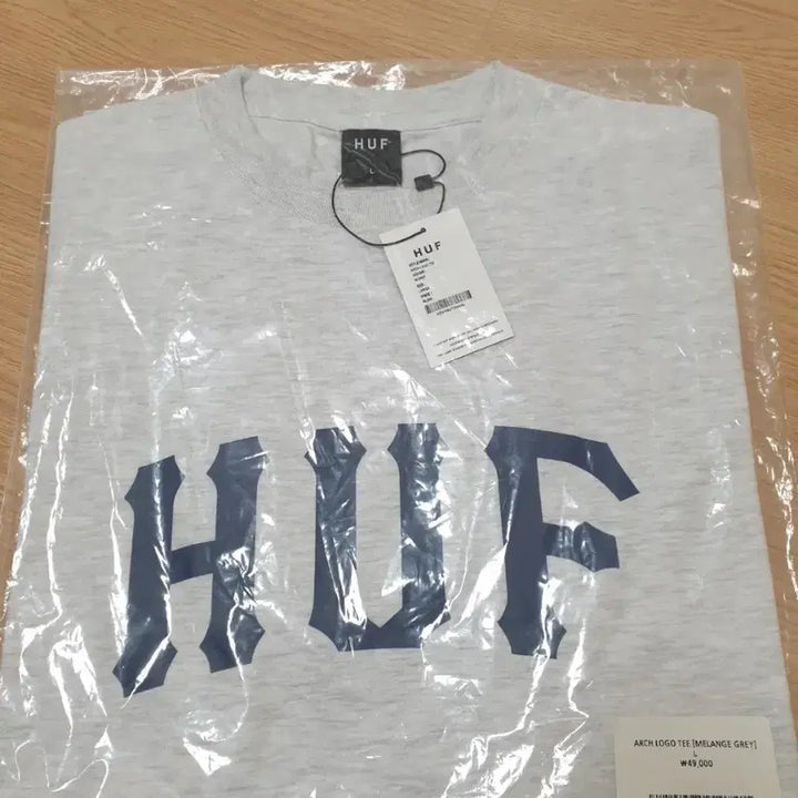 [BUNJANG] HUF Melange Grey T-Shirt / (새상품) HUF 멜란지그레이 티셔츠