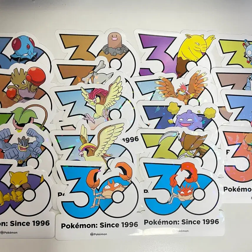 [BUNJANG] Pokemon 30th Anniversary Stickers (Gen 1-5) / 포켓몬 30주년 기념 스티커 팝니다 1~5세대