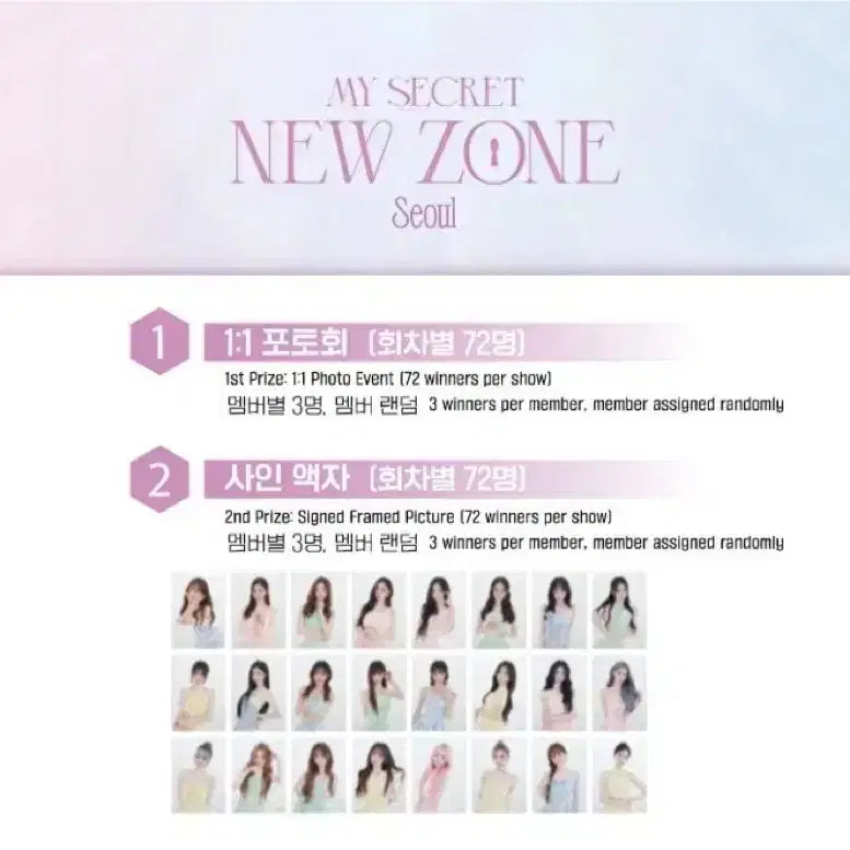 [BUNJANG] tripleS NewJeon Concert Lucky Draw Signed Frame / 트리플에스 콘서트 럭드 2등 신위 싸인 액자  양도