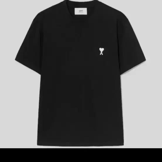 [BUNJANG] AMI Monogram Heart Logo Black T-Shirt XL / 아미 모노 하트 로고 블랙 티셔츠 XL 새상품