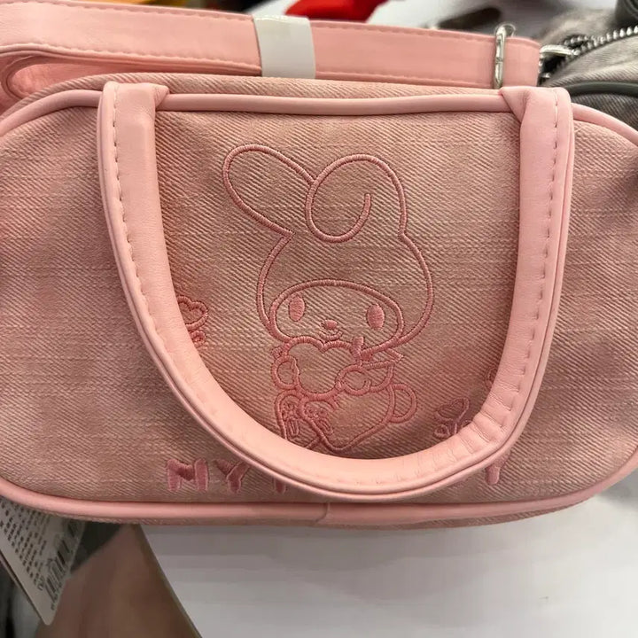 [BUNJANG] My Melody Pink Leather Bag / 마이멜로디 핑크 가죽가방