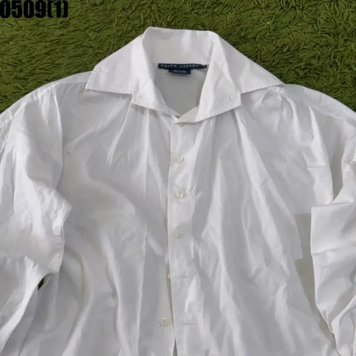 [BUNJANG] Ralph Lauren White Puff Sleeve Blouse / 랄프로렌 화이트 퍼프 블라우스 002