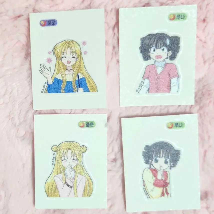 [BUNJANG] Full Moon Luna Ddiddiddiseal Sticker Bundle Set / 달빛천사 팝업 띠부띠부씰 풀문 루나 판매