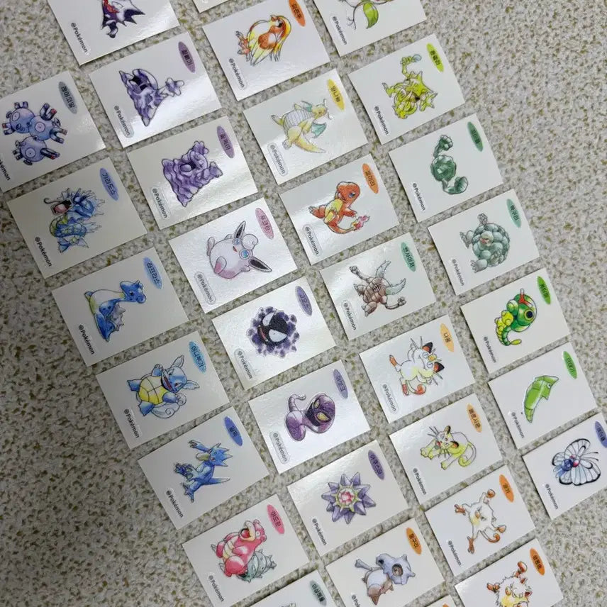 [BUNJANG] Pokemon 30th Anniversary Sticker Set (32 Variants) / 포켓몬스터 포켓몬 30주년 띠부씰 32종