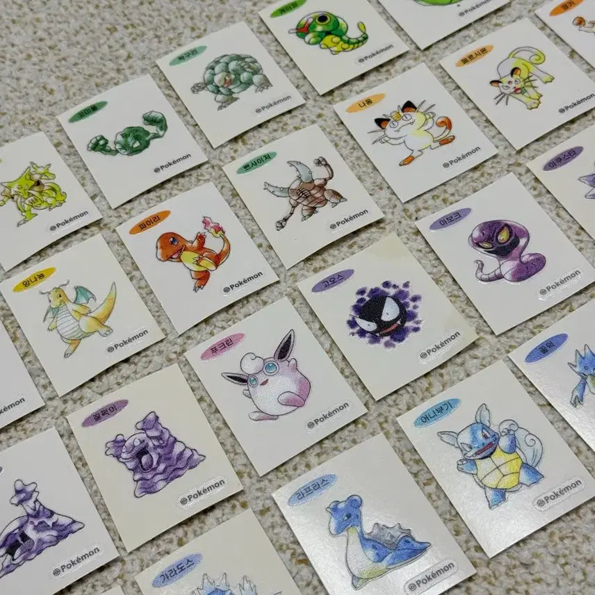 [BUNJANG] Pokemon 30th Anniversary Sticker Set (32 Variants) / 포켓몬스터 포켓몬 30주년 띠부씰 32종