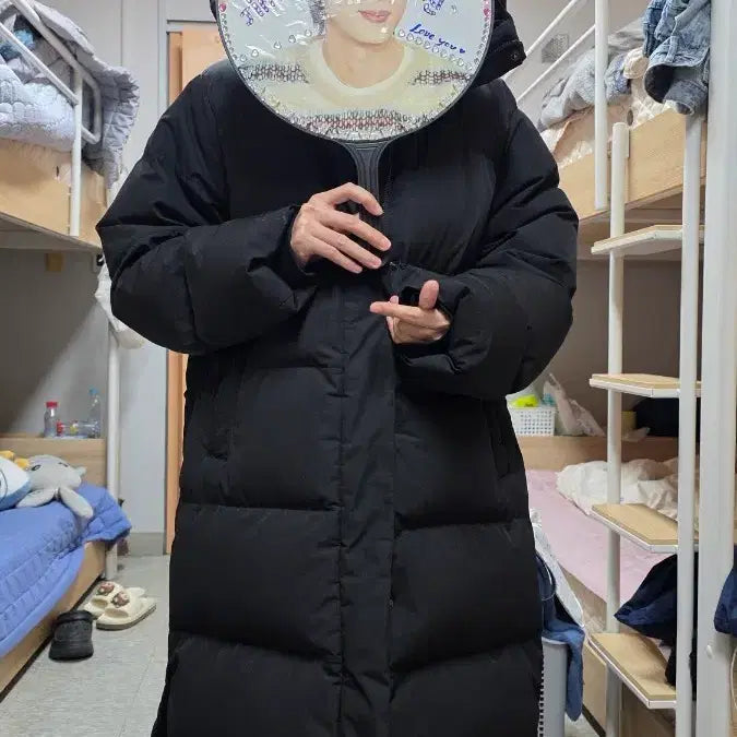 [BUNJANG] TOPTEN The Super Air Long Padding Black Size 100 / 탑텐 The Super Air 롱패딩 100 블랙