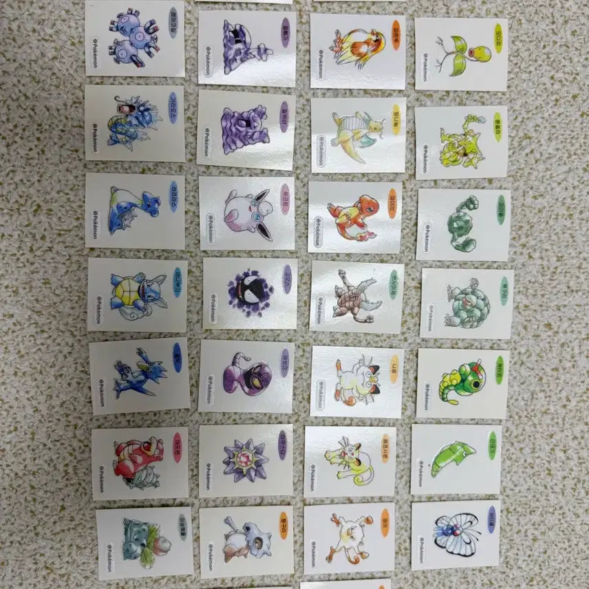 [BUNJANG] Pokemon 30th Anniversary Sticker Set (32 Types) / 포켓몬 30주년 띠부씰 32종 일괄