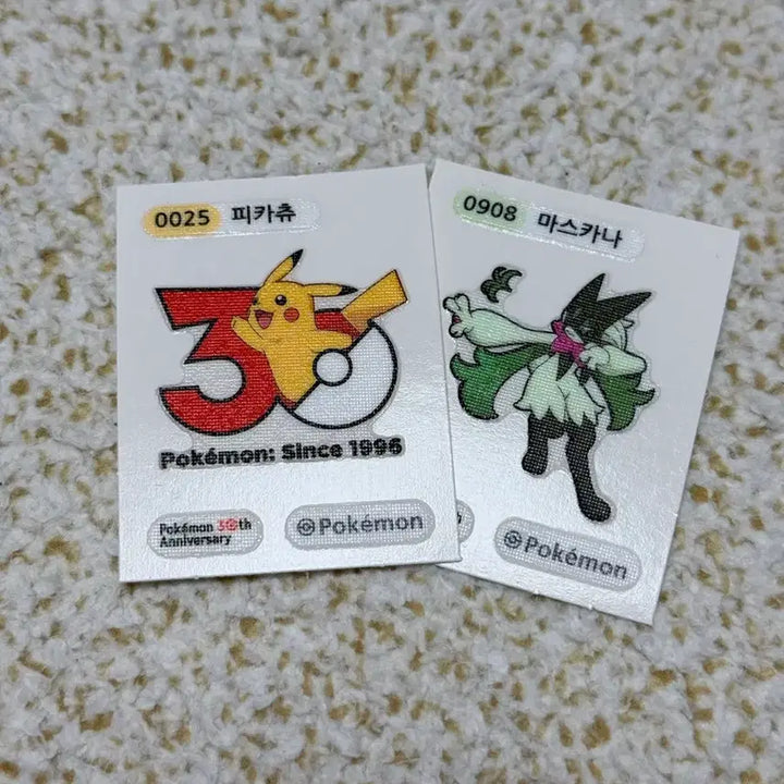 [BUNJANG] Pokemon 30th Anniversary Sticker Set (32 Types) / 포켓몬 30주년 띠부씰 32종 일괄