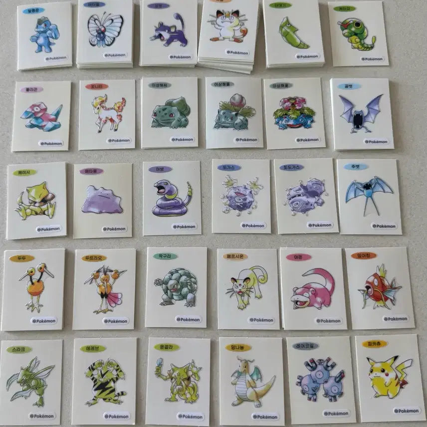 [BUNJANG] Pokemon 30th Anniversary Art Seal Bundle / 포켓몬 띠부씰 30주년 아트씰 판매