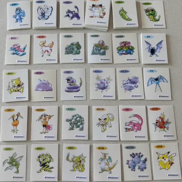 [BUNJANG] Pokemon 30th Anniversary Art Seal Bundle / 포켓몬 띠부씰 30주년 아트씰 판매