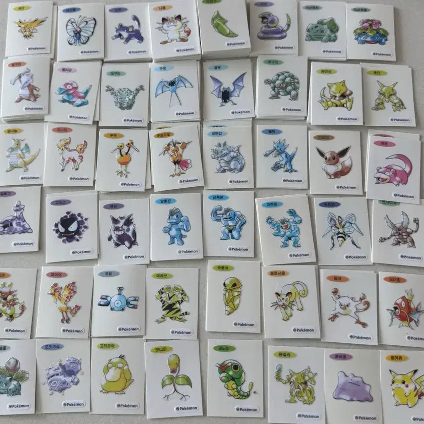 [BUNJANG] Pokemon 30th Anniversary Art Seal Bundle / 포켓몬 띠부씰 30주년 아트씰 판매