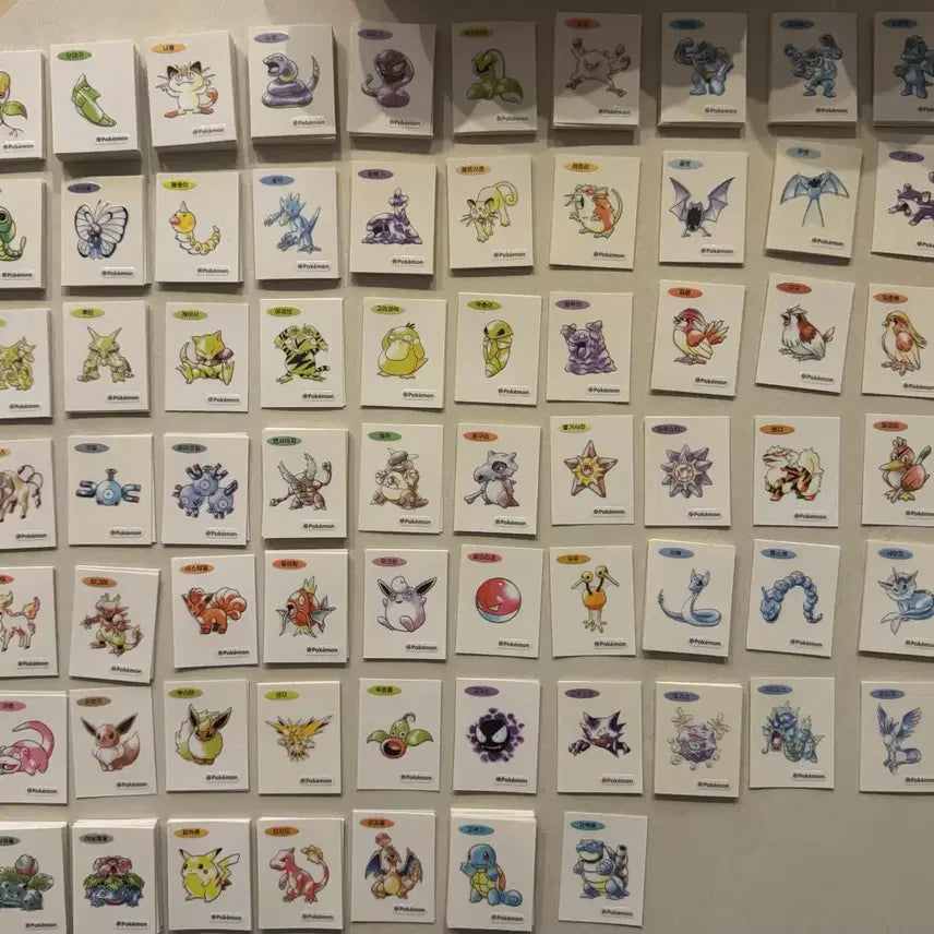 [BUNJANG] Pokemon 30th Anniversary Art Seal Bundle / 포켓몬 띠부씰 30주년 아트씰 판매