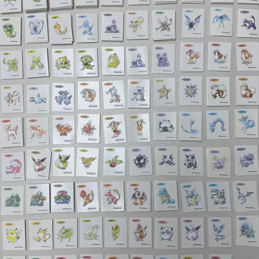 [BUNJANG] Pokemon 30th Anniversary Art Seal Bundle / 포켓몬 띠부씰 30주년 아트씰 판매