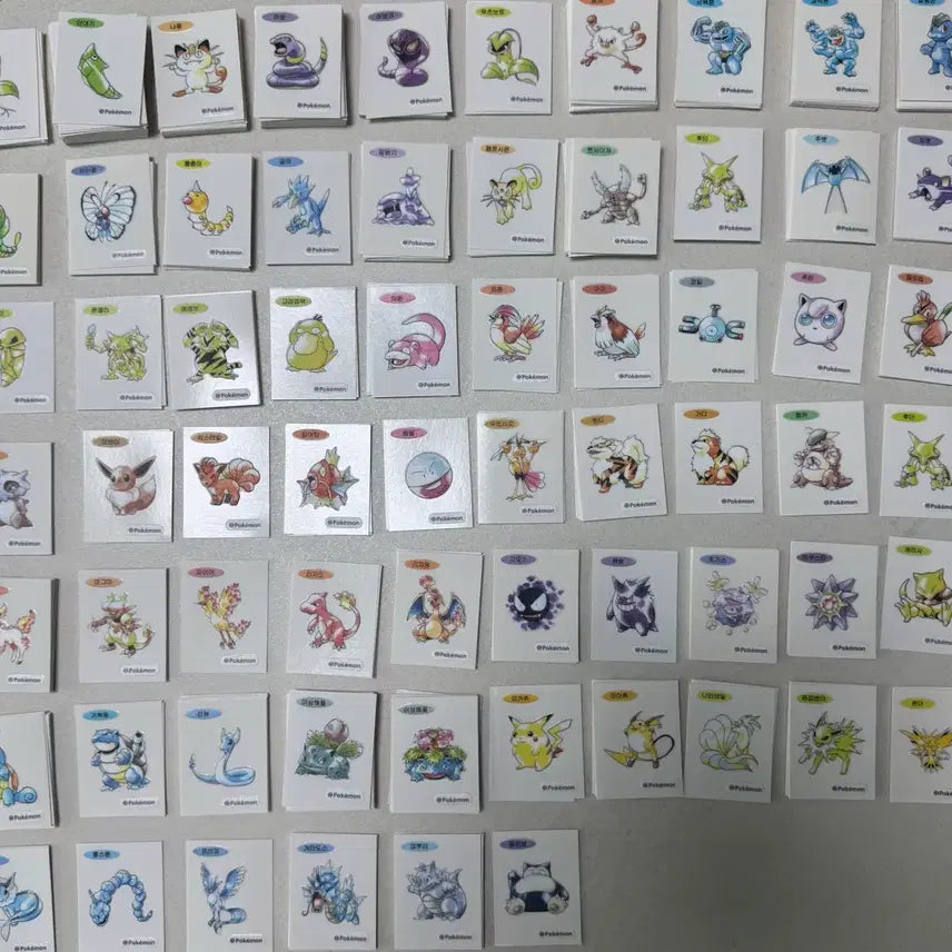 [BUNJANG] Pokemon 30th Anniversary Art Seal Bundle / 포켓몬 띠부씰 30주년 아트씰 판매