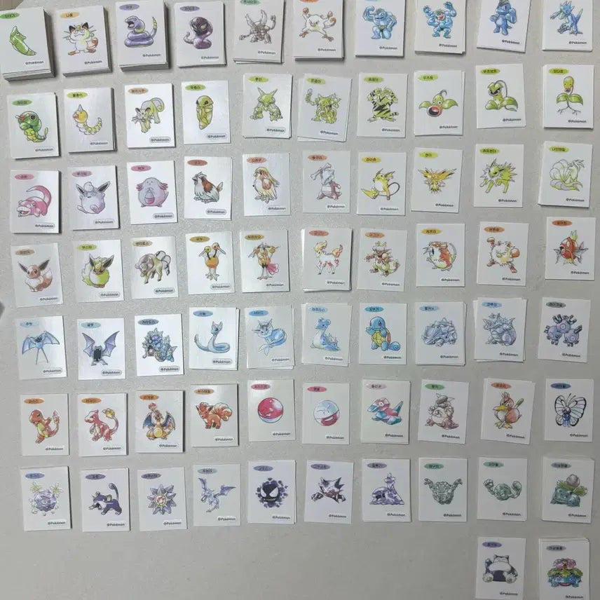 [BUNJANG] Pokemon 30th Anniversary Art Seal Bundle / 포켓몬 띠부씰 30주년 아트씰 판매