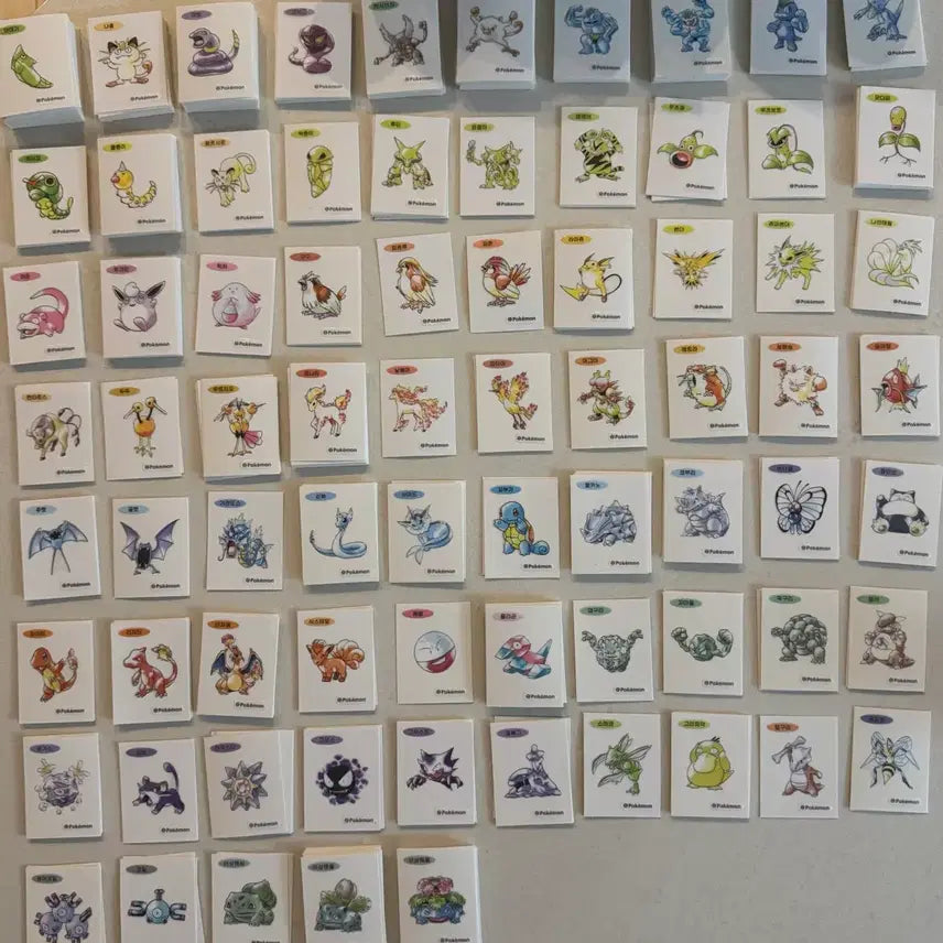 [BUNJANG] Pokemon 30th Anniversary Art Seal Bundle / 포켓몬 띠부씰 30주년 아트씰 판매