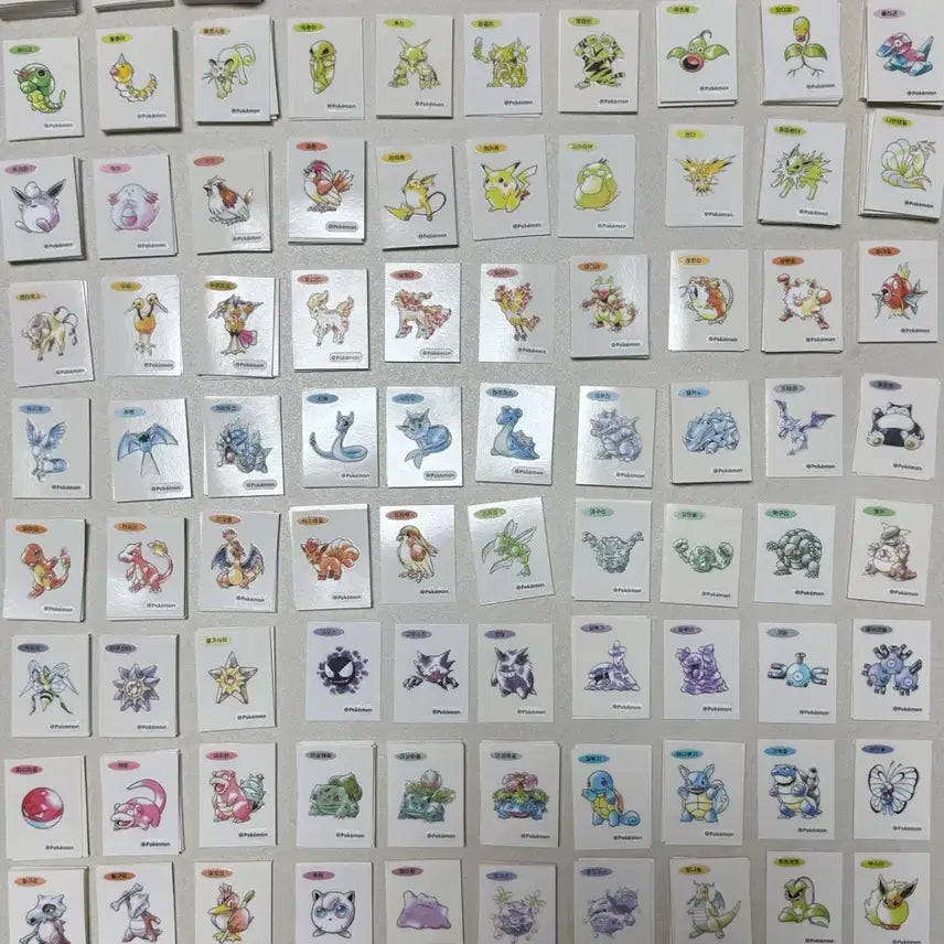 [BUNJANG] Pokemon 30th Anniversary Art Seal Bundle / 포켓몬 띠부씰 30주년 아트씰 판매