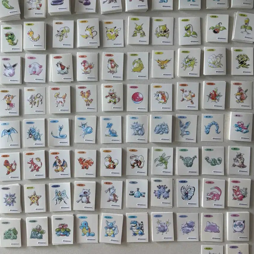[BUNJANG] Pokemon 30th Anniversary Art Seal Bundle / 포켓몬 띠부씰 30주년 아트씰 판매