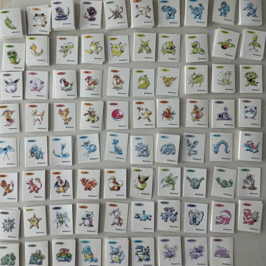 [BUNJANG] Pokemon 30th Anniversary Art Seal Bundle / 포켓몬 띠부씰 30주년 아트씰 판매