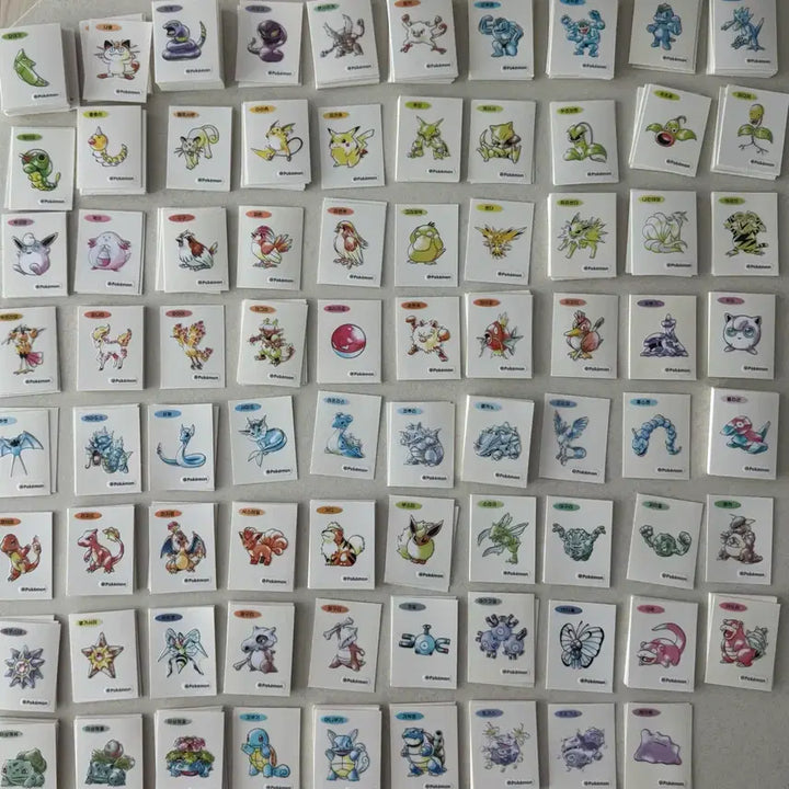[BUNJANG] Pokemon 30th Anniversary Art Seal Bundle / 포켓몬 띠부씰 30주년 아트씰 판매
