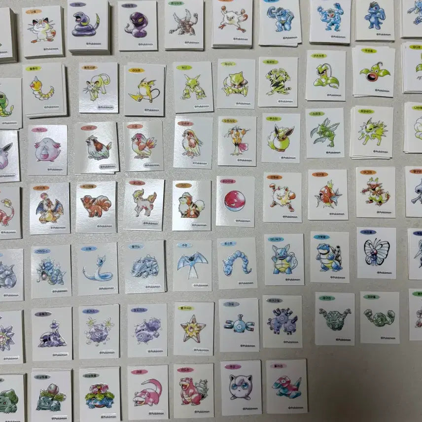 [BUNJANG] Pokemon 30th Anniversary Art Seal Bundle / 포켓몬 띠부씰 30주년 아트씰 판매