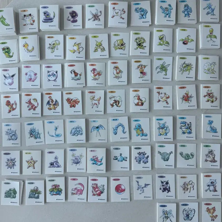 [BUNJANG] Pokemon 30th Anniversary Art Seal Bundle / 포켓몬 띠부씰 30주년 아트씰 판매
