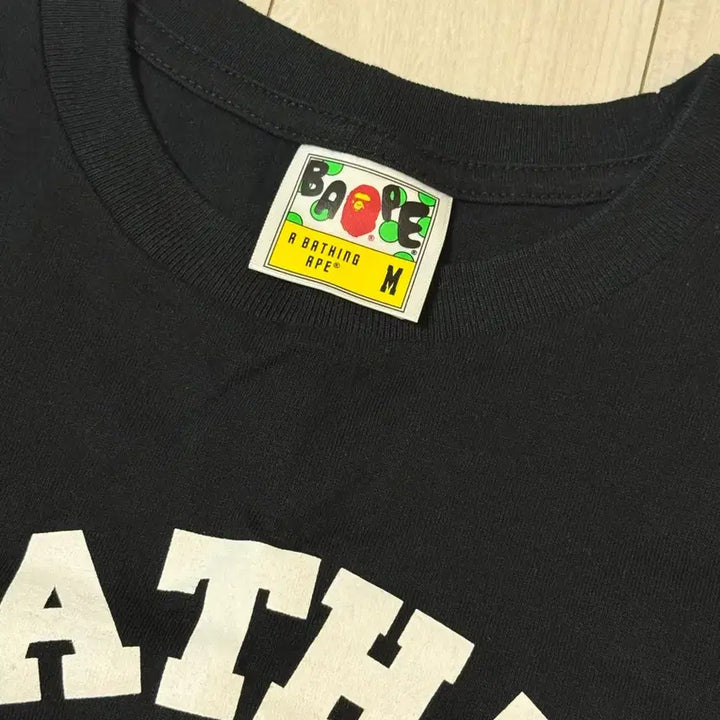 [BUNJANG] BAPE College T-Shirt Black M / 베이프 컬리지 반팔 블랙 M