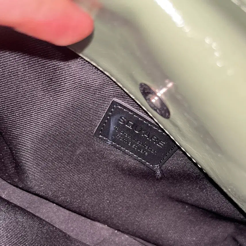 [BUNJANG] Squareline Shoulder Bag Mint / 스퀘어라인 라자백 민트