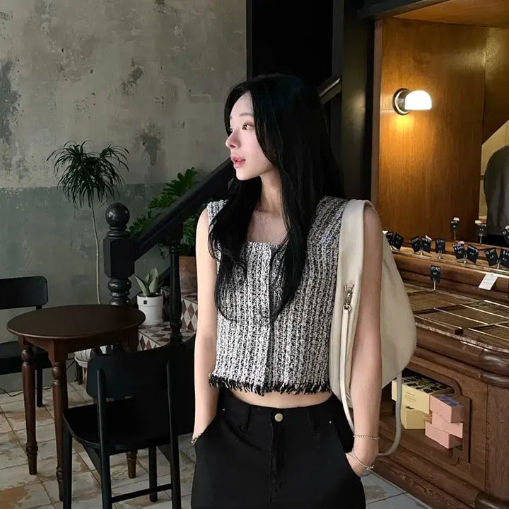 [BUNJANG] Tweed Vest / 상태최상,가격내림마지막)트위드 베스트