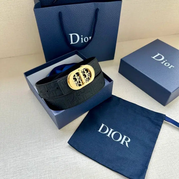 [BUNJANG] Dior CD Buckle Belt 3.5cm / 디올 CD 버클 벨트 3.5cm