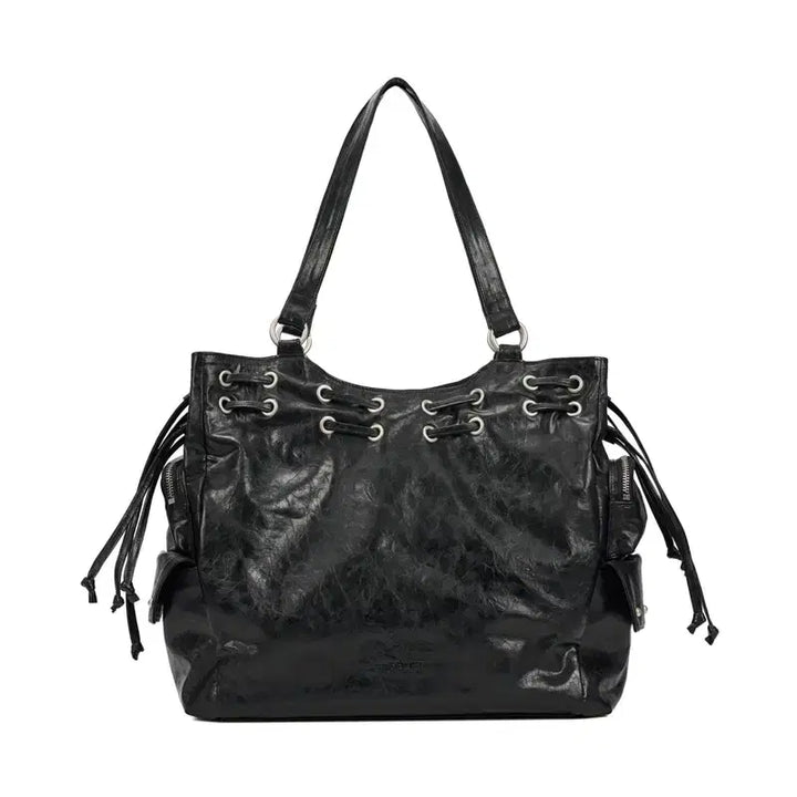 [BUNJANG] DEINET New Stud String Big Bag Black / 다이닛 DEINET 뉴 스터드 스트링 빅백 블랙
