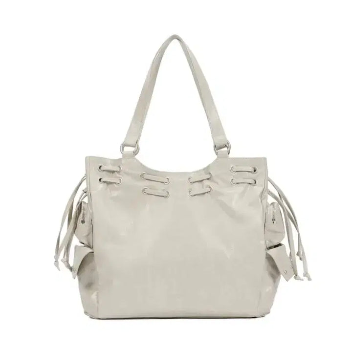 [BUNJANG] DEINET New Stud String Big Bag Beige / 다이닛 DEINET 뉴 스터드 스트링 빅백 베이지