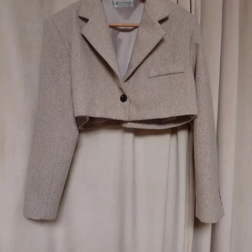 [BUNJANG] AfterMonday Crop Jacket Beige / 애프터먼데이 크롭자켓