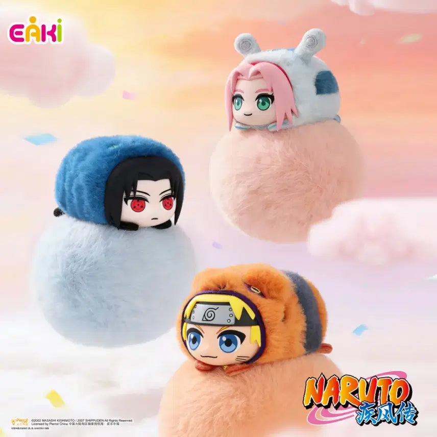 [BUNJANG] EAKI Naruto Shippuden Itachi Cute Beast Party Plush Keychain (Sealed) / [정품]EAKI 나루토 질풍전 인형 키링 이타치(미개봉 새상품)