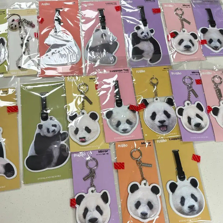 [BUNJANG] Everland Bao Family Name Tag Bundle Set / 에버랜드 푸바오 바오패밀리 일괄