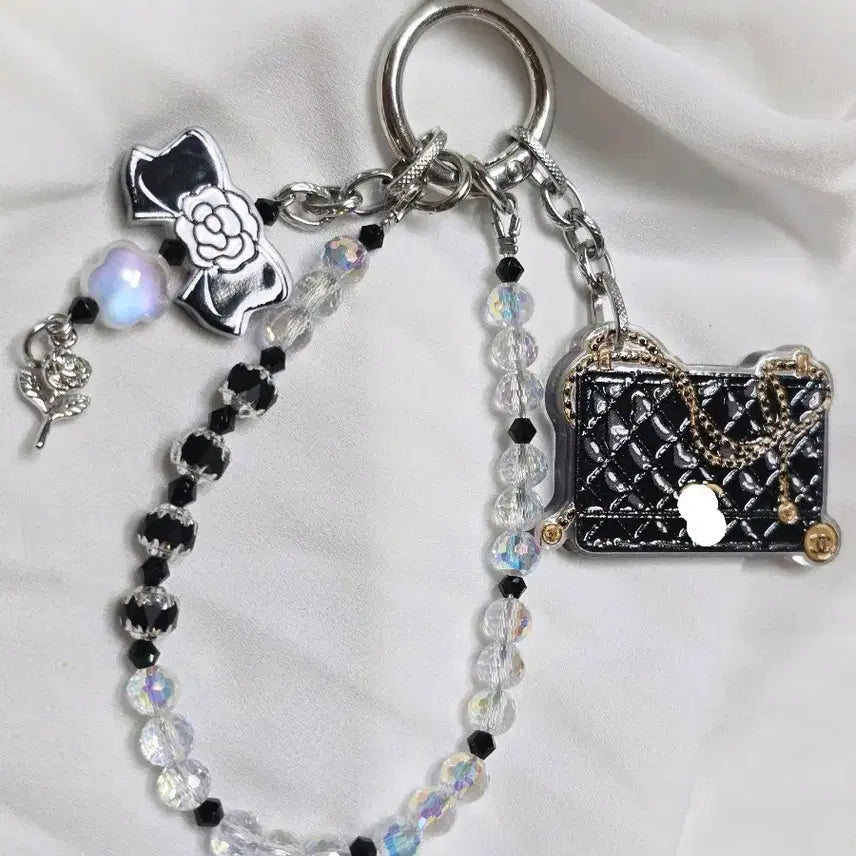 [BUNJANG] Handmade Crystal Strap Keychain / 핸드메이드키링