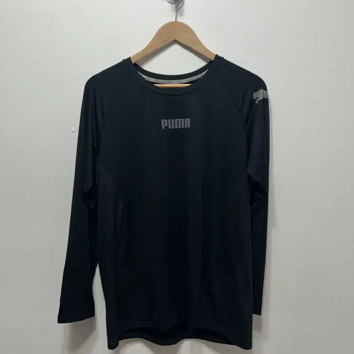 [BUNJANG] Puma Black Long Sleeve Performance T-Shirt L / 푸마 블랙 긴팔 티셔츠 기능성 L