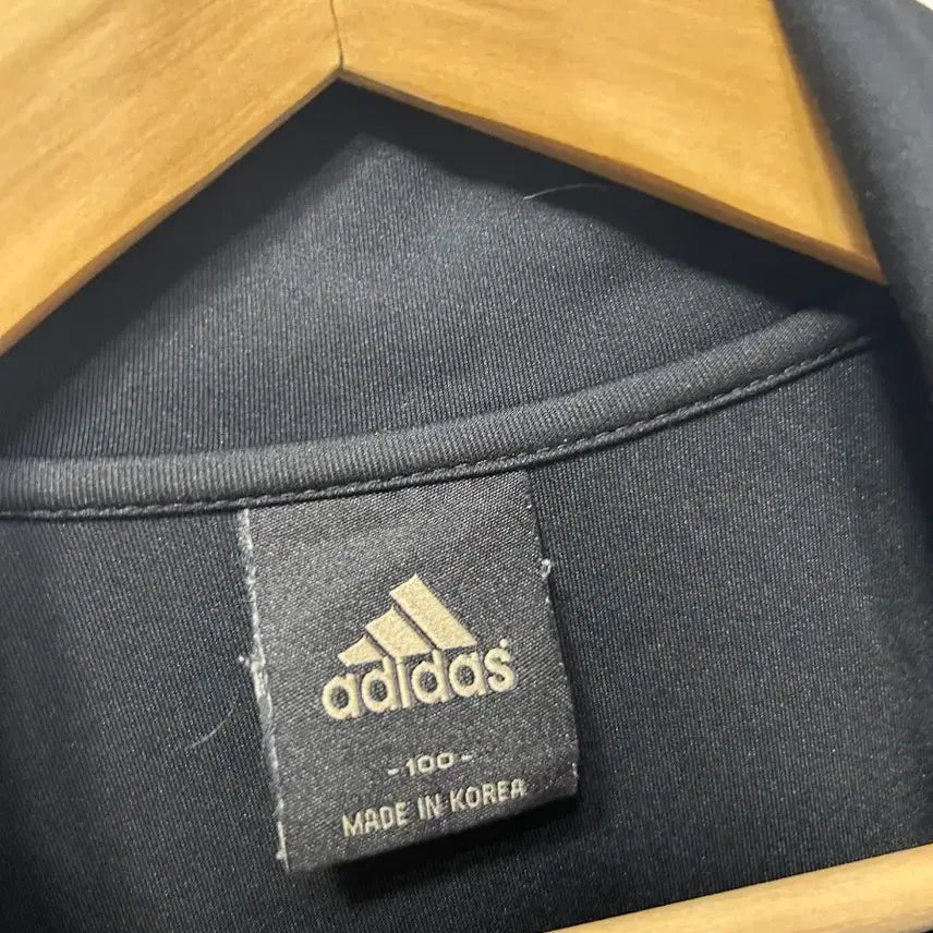 [BUNJANG] Adidas Black Three-Stripes Track Top L / 아디다스 블랙 삼선 트랙탑 L