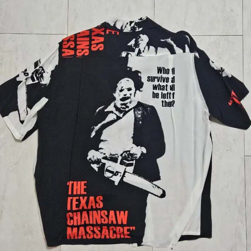 [BUNJANG] Wackomaria Texas Chainsaw Hawaiian Shirt / [M]최종가 와코마리아 텍사스체인소 하와이안 셔츠