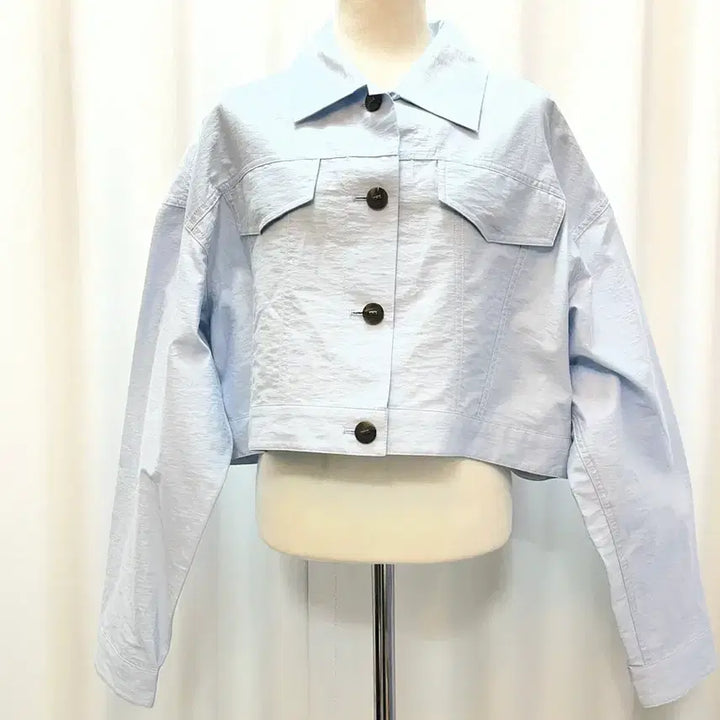 [BUNJANG] The Cashmere Crop Jacket Light Blue / 한섬 더캐시미어 크롭 자켓 82(55) 새상품 라이트블루