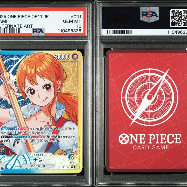 [BUNJANG] One Piece OP11 Nami Leader Parallel PSA 10 Graded Card / 원피스 OP11 나미 리더 패러렐 PSA10