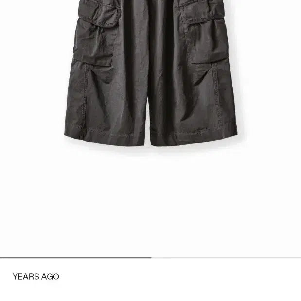 [SOLD OUT] 이얼즈어고 쿼터카고쇼츠 챠콜 m
