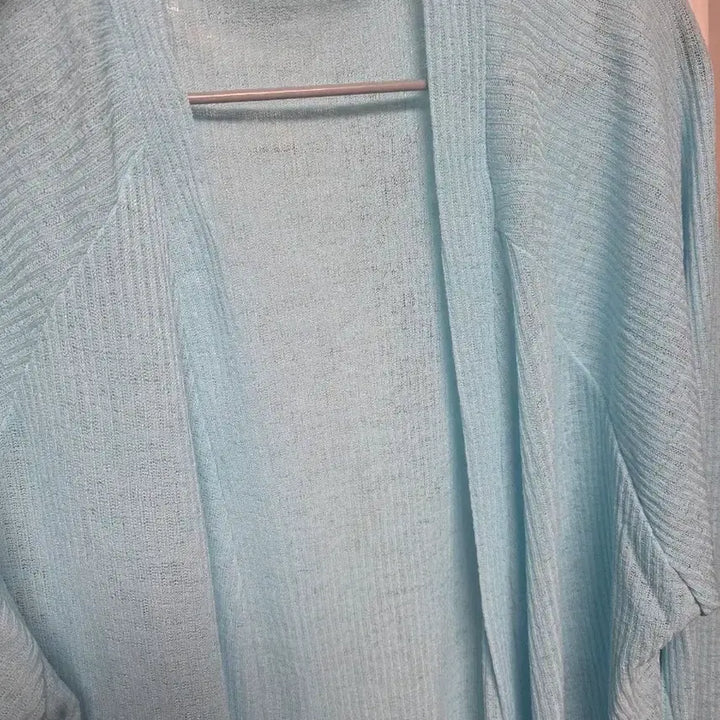 [BUNJANG] DEAR GRAY Long Cardigan Pink/Blue / DEAR GRAY 롱 가디건 핑크/블루 (프리~빅사이즈)