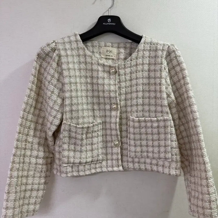 [BUNJANG] Ivory Tweed Cropped Jacket / 트위드자켓 아이보리